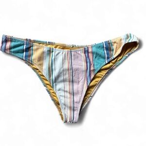 O'Neill NWT Multicolor cheeky Striped Bikini Bottom XXL